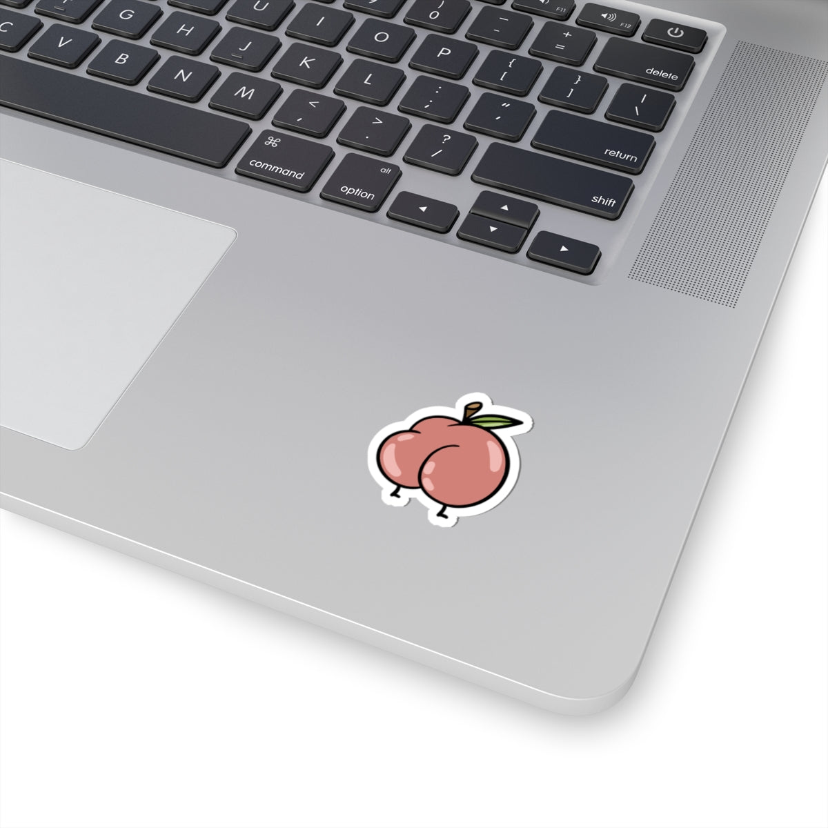 Peach Booty Kiss-Cut Sticker