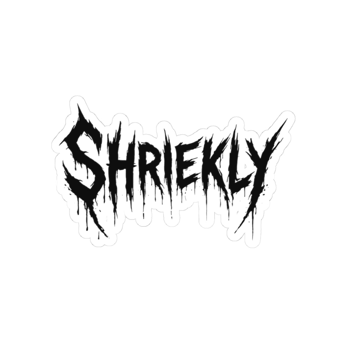 Shriekly Horror-Style Kiss-Cut Sticker